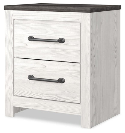 Gerridan Full Panel Bed with Mirrored Dresser, Chest and Nightstand
