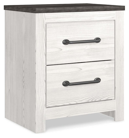 Gerridan Full Panel Bed with Mirrored Dresser, Chest and Nightstand
