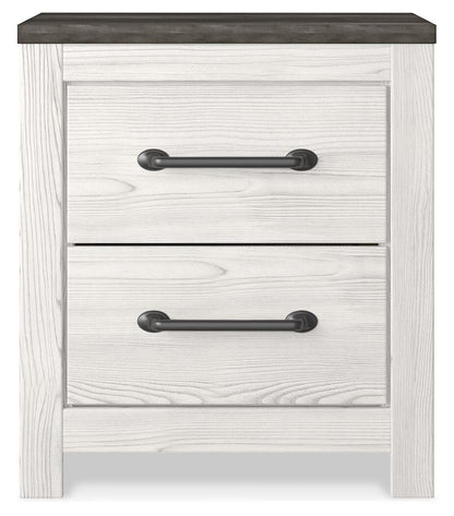 Gerridan Full Panel Bed with Mirrored Dresser, Chest and Nightstand