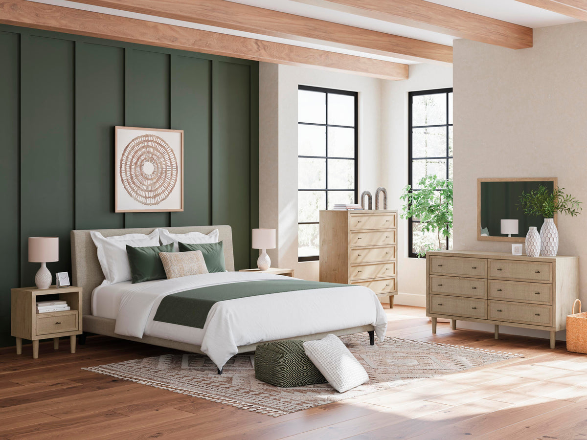 Cielden King UPH Bed w/Roll Slats