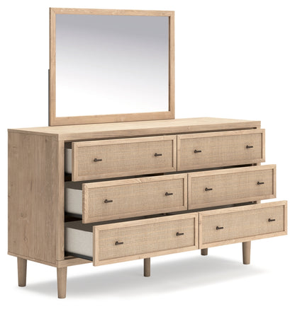 Cielden Full Panel Headboard, Dresser, Mirror and Chest