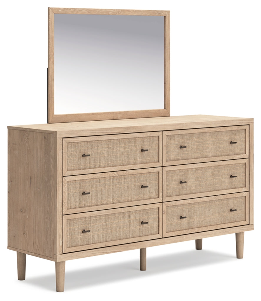 Cielden Full Panel Headboard, Dresser, Mirror and Chest
