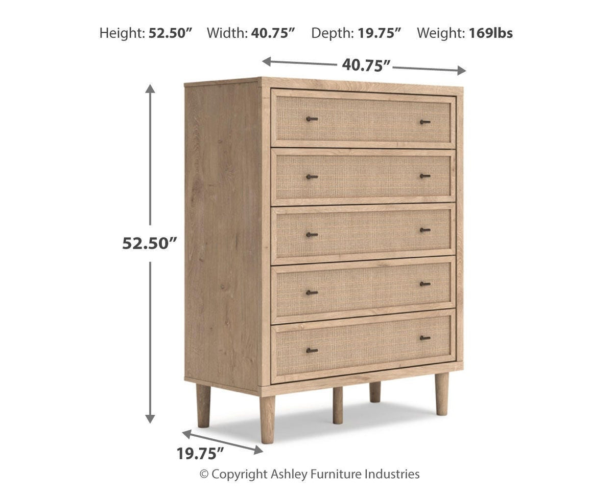 Cielden Five Drawer Wide Chest