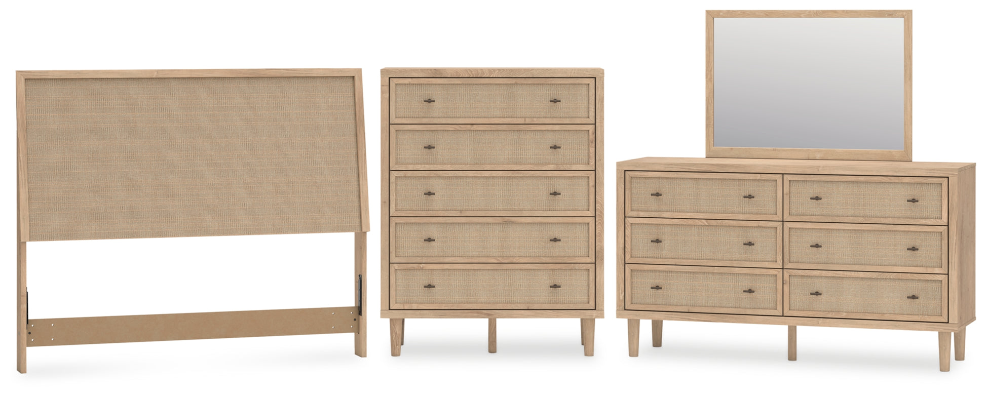 Cielden Queen Panel Headboard, Dresser, Mirror and Chest