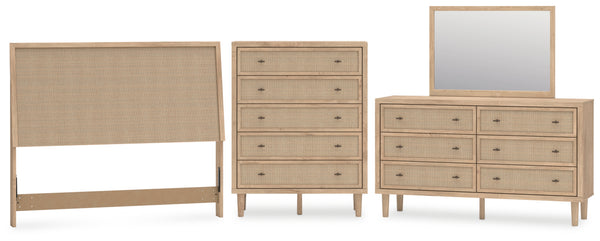 Cielden Queen Panel Headboard, Dresser, Mirror and Chest