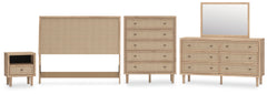 Cielden Queen Panel Headboard, Dresser, Mirror, Chest and Nightstand