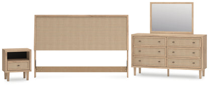 Cielden King Panel Headboard, Dresser, Mirror and Nightstand