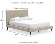 Cielden Queen UPH Bed w/Roll Slats