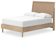 Cielden Full Panel Bed with Mirrored Dresser and Chest