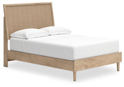 Cielden Full Panel Bed with Mirrored Dresser and Chest