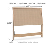 Cielden Full Upholstered Panel Bed with Mirrored Dresser, Chest and Nightstand