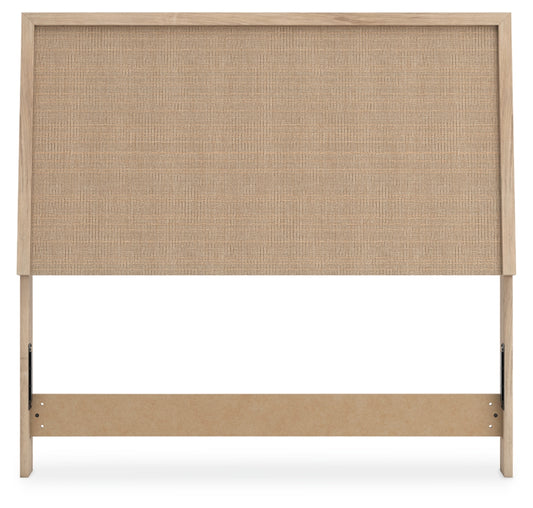 Cielden Full Panel Headboard with Mirrored Dresser