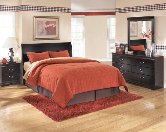 Huey Vineyard Queen Sleigh Headboard