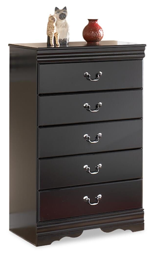 Huey Vineyard Twin Sleigh Bed with Chest of Drawers and Nightstand