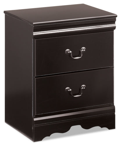 Huey Vineyard Twin Sleigh Headboard Bed with Mirrored Dresser, Chest and Nightstand