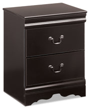 Huey Vineyard Queen Sleigh Headboard Bed with Mirrored Dresser, Chest and Nightstand