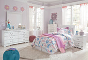 Anarasia Twin Sleigh Headboard, Dresser, Mirror and Chest