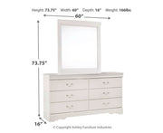 Anarasia Full Sleigh Bed, Dresser, Mirror, Chest and Nightstand