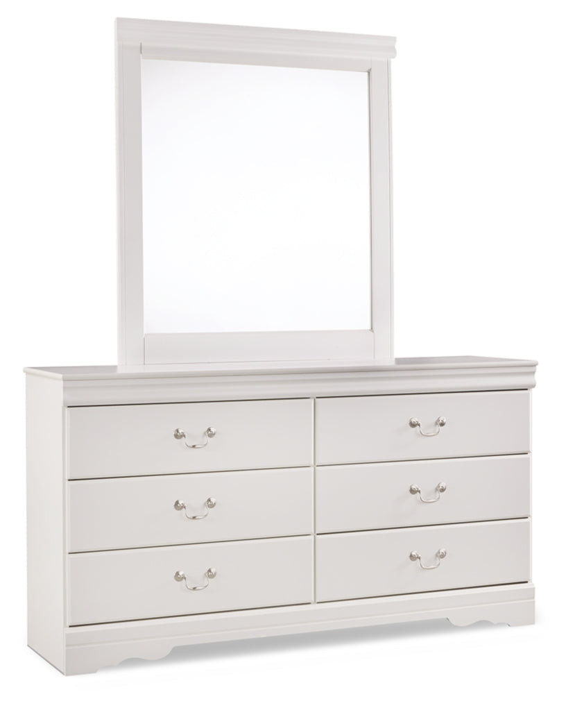 Anarasia Full Sleigh Headboard, Dresser, Mirror, Chest and Nightstand