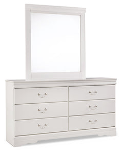 Anarasia Full Sleigh Headboard, Dresser, Mirror, Chest and Nightstand