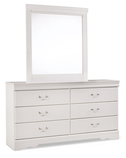 Anarasia Full Sleigh Headboard, Dresser, Mirror, Chest and Nightstand