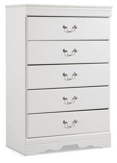 Anarasia Twin Sleigh Headboard, Dresser, Mirror and Chest