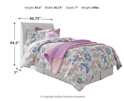 Anarasia Twin Sleigh Headboard, Dresser, Mirror and Chest