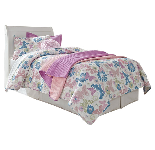 Anarasia Twin Sleigh Headboard, Dresser, Mirror and Chest