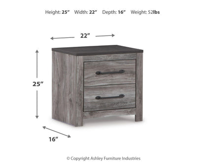 Bronyan Two Drawer Night Stand