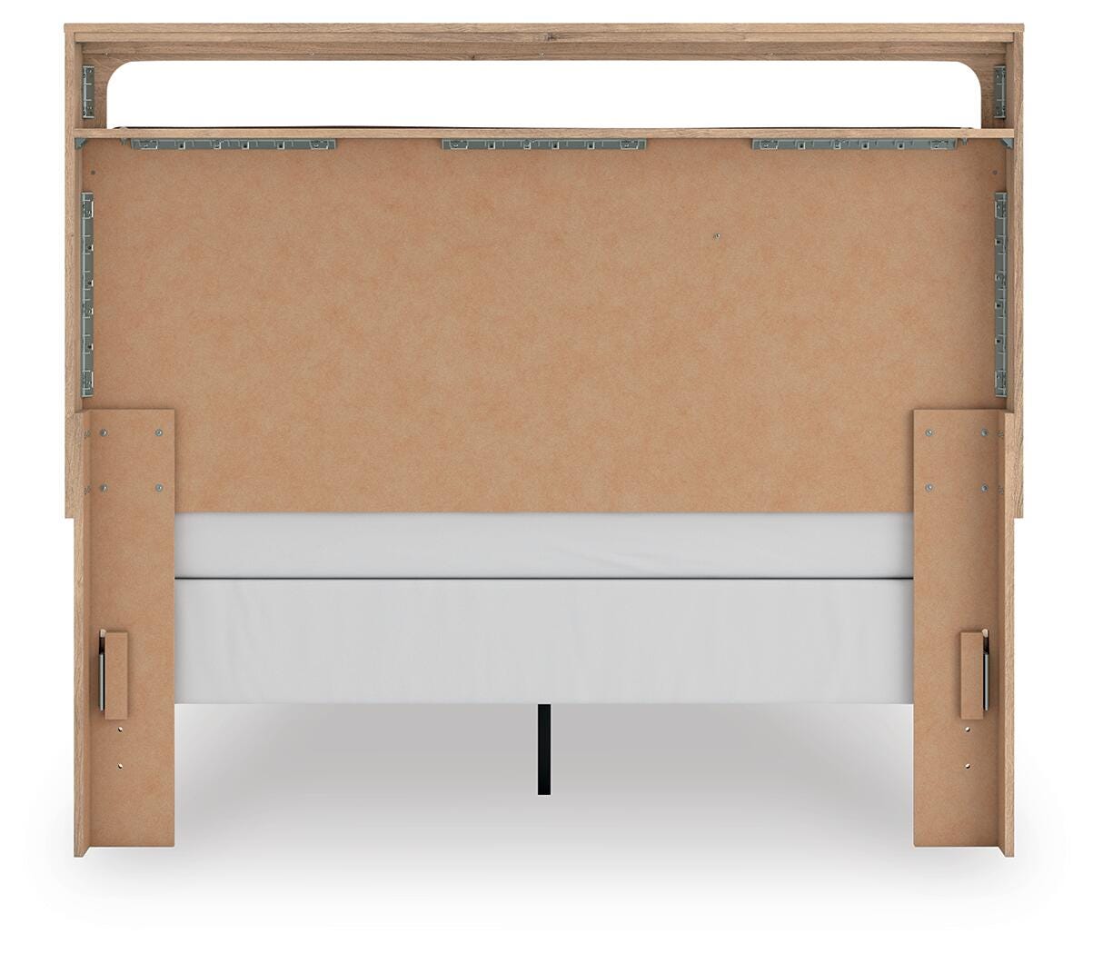 Kinlanni Queen Upholstered Panel Bed, Dresser, Mirror and Nightstand