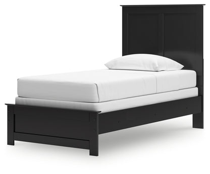 Maribel Twin Panel Bed, Dresser, Mirror, Chest and Nightstand