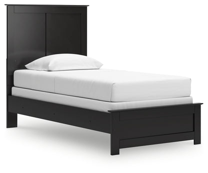Maribel Twin Panel Bed, Dresser, Mirror, Chest and Nightstand