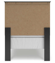 Maribel Twin Panel Bed, Dresser and Mirror
