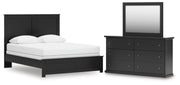 Maribel Queen Panel Bed, Dresser and Mirror