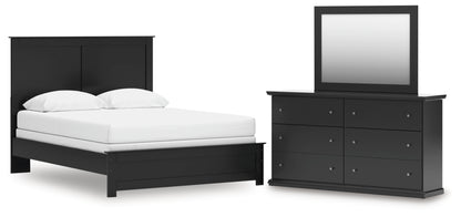 Maribel Queen Panel Bed, Dresser and Mirror
