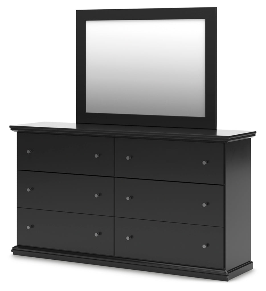 Maribel Twin Panel Bed, Dresser, Mirror and Chest