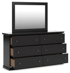 Maribel Twin Panel Bed, Dresser, Mirror and Chest