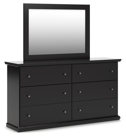 Maribel King Panel Bed, Dresser and Mirror