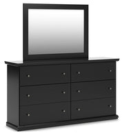 Maribel Full Panel Bed, Dresser, Mirror and Nightstand