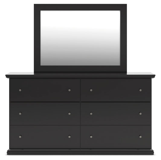 Maribel Queen Panel Bed, Dresser, Mirror and Nightstand