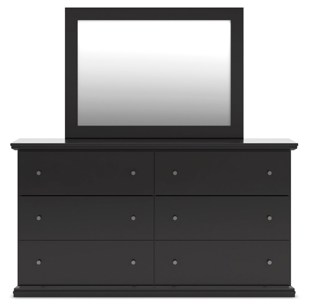 Maribel Full Panel Bed, Dresser and Mirror