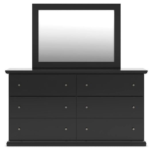 Maribel Full Panel Bed, Dresser, Mirror and Nightstand