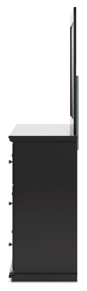 Maribel Queen Panel Bed, Dresser and Mirror