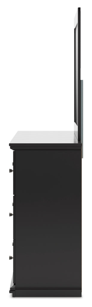 Maribel Full Panel Bed, Dresser, Mirror, Chest and Nightstand