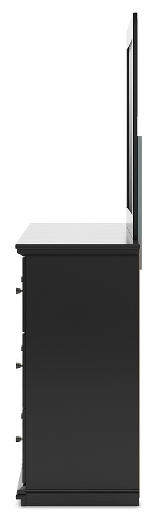 Maribel Queen Panel Bed, Dresser, Mirror and Nightstand