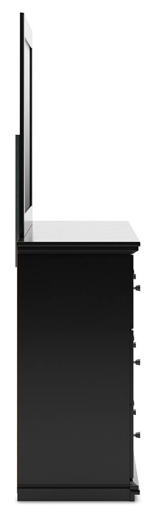 Maribel Twin Panel Bed, Dresser and Mirror