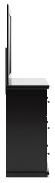 Maribel King Panel Bed, Dresser and Mirror