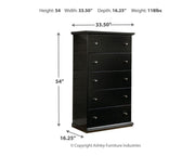 Maribel Five Drawer Chest