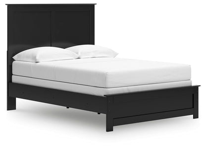 Maribel Full Panel Bed, Dresser, Mirror and Chest