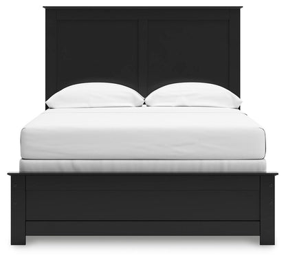 Maribel Full Panel Bed, Dresser, Mirror and Chest